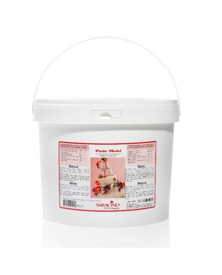 Modelling paste WHITE 5 kg Saracino plastic icing