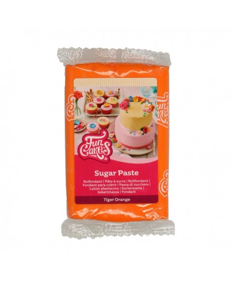 Masa cukrowa Fun Cakes POMARAŃCZOWA 250 g Tiger Orange