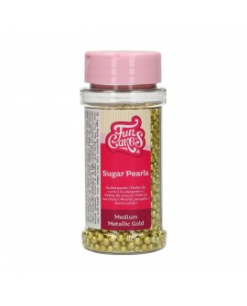 Fun Cakes sprinkles GOLDEN pearls 4mm