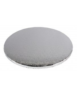 Podkład pod tort PC SREBRNY SZTYWNY 30 cm