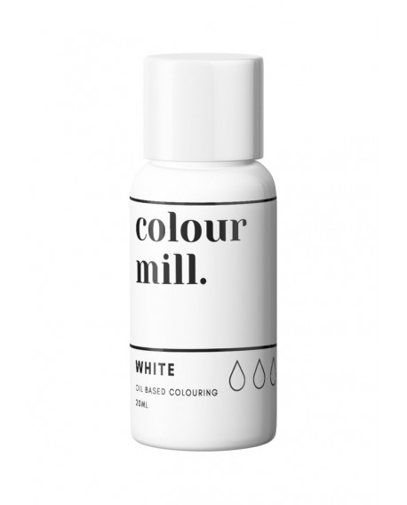 Barwnik olejowy Colour Mill 20ml WHITE Biały E171