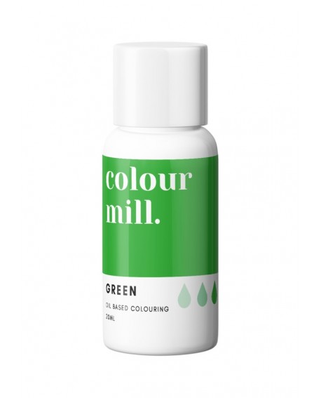 Barwnik olejowy Colour Mill 20ml GREEN Zielony bez E171
