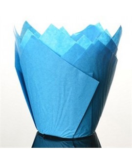 Muffinförmchen/Tulpenförmchen 25 Stk. blau