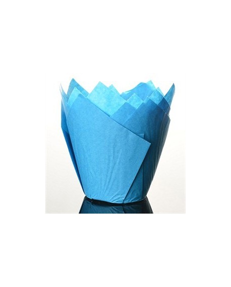 Tulipános cupcake lapok KÉK 180 db