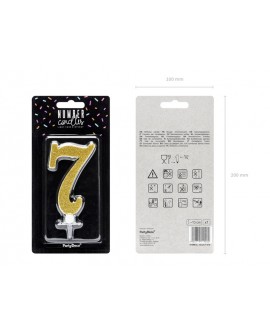 PD 7 GOLD Zierkerze PD 7 GOLD Zierkerze