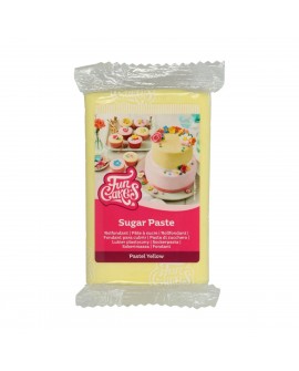 fondant bevonáshoz és díszítéshez FunCakes pastelowy sárga 250 g