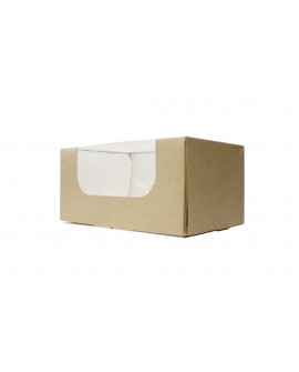 Opakowanie 25x15x8 cm KRAFT z oknem