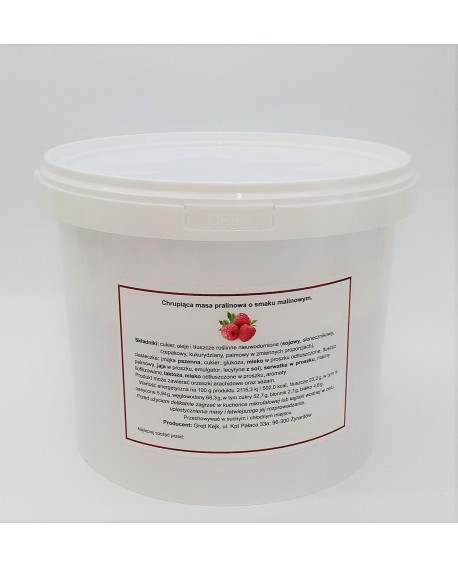 Křupavá pralinková hmota Grejt Kejk MALINA 1,5 kg
