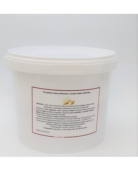 Grejt Kejk ropogós praliné massza FEHÉR CSOKOLÁDÉ 1,5 kg