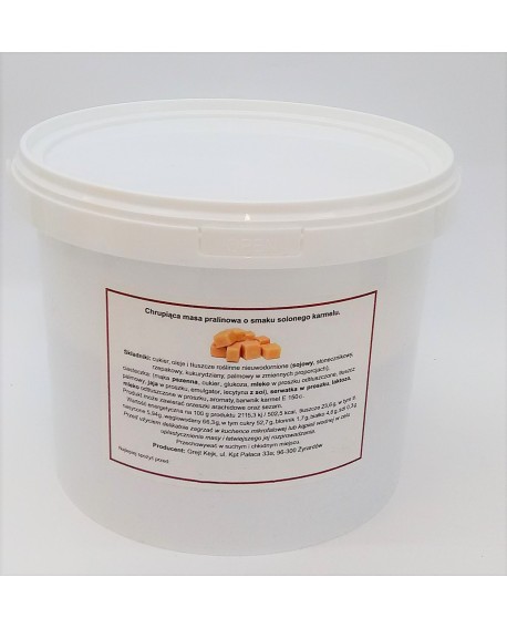 Křupavá pralinková hmota Grejt Kejk SLANÝ KARAMEL 0,5 kg