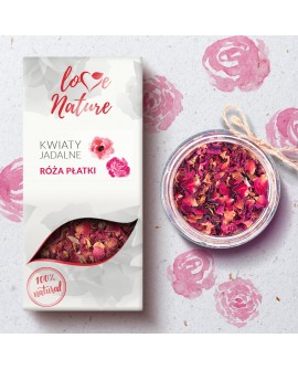 Съедобные цветы Love Nature, лепестки роз, 20 г