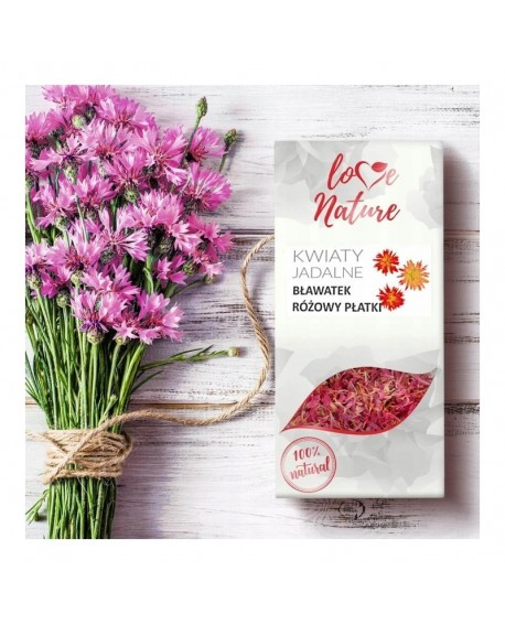 Love Nature's essbare Blumen Butterblume Rosa 10g