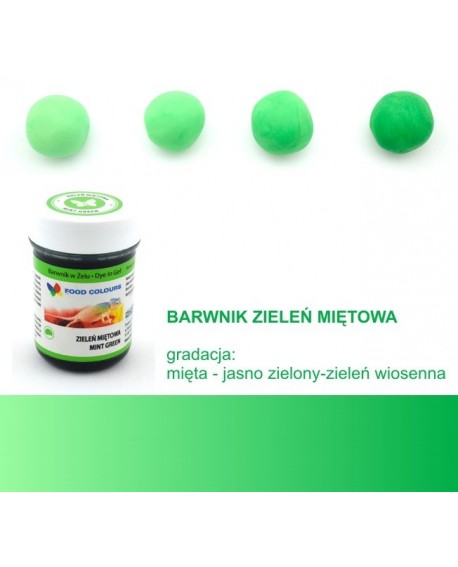Food Colours zselés ételfesték menta zöld