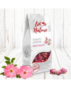 Kwiaty jadalne Love Nature Róża Pączki 20g