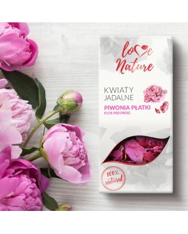 Jedlé kvety pivonky Love Nature 10g