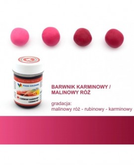 gelové potravinářské barvivo Food Colours KARMÍNOVĚ ČERVENÁ