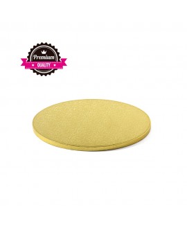 Podkład pod tort PASTELOWE ZŁOTO 12 mm SZTYWNY 25,5 cm Decora