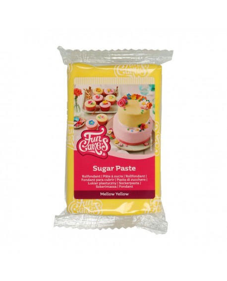 Цукрова маса FunCakes м’який жовтий 250 g Mellow Yellow