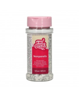 Posypka Fun Cakes 80 g MACZEK SREBRNY- BIAŁY Perełki 2 mm