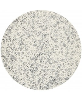 Fun Cakes sprinkles 80 g GULLSHINE SILVER - WHITE Pearls 2 mm