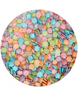 Posypka Fun Cakes KWIATKI 70 g Metaliczne