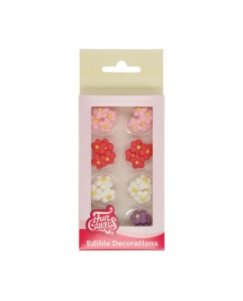 Zuckerdekorationen SMALL FLOWERS 32 Stück