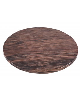 Podkład pod tort PC DREWNO CIEMNE SZTYWNY 25 cm