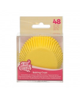 FC Cupcake-Förmchen, 48 Stück, GELB