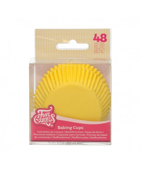 FC Cupcake betétek 48 db SÁRGA