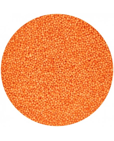 Posypka FunCakes 80 g NONPAREILKY ORANŽOVÁ