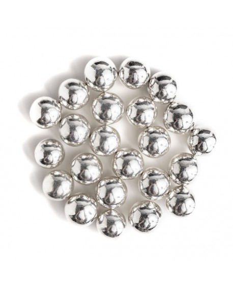 Posypky Słodki Bufet STRIEBORNÉ PERLY 115g chrumkavé guľôčky 15mm