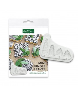 Forma silikonowa Katy Sue Liście tropikalne Mini Palma Monstera