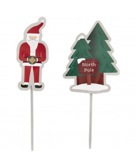 Vánoční stromek Wilton Zápichy Santa Claus I 12 ks.