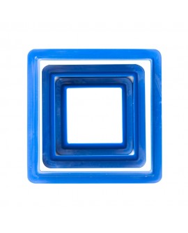 Decora 3 Stück quadratische Förmchen Decora 3 Stück quadratische Förmchen