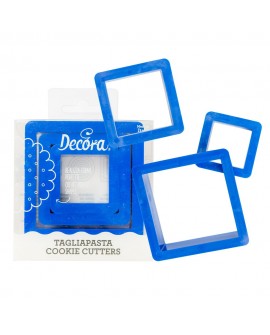Foremki Decora 3 szt Kwadratowe