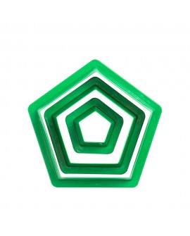Decora-Formen 3 Stück Pentagon Fünfeck Decora-Formen 3 Stück Pentagon Fünfeck