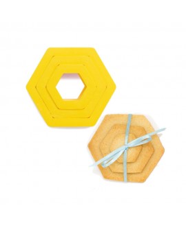 Foremki Decora 3 szt Heksagon Sześciokąt