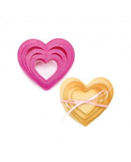 Foremki Decora 4 szt Serca