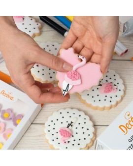 Foremki Decora 4 szt Serca Falowane