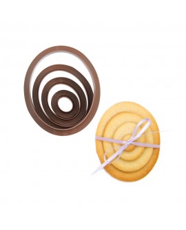 Decora-Formen, 4 Stück, oval