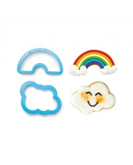Decora Regenbogen und Wolkenform 2 Stück Decora Regenbogen und Wolkenform 2 Stück