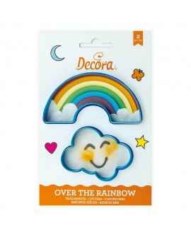Decora Regenbogen und Wolkenform 2 Stück