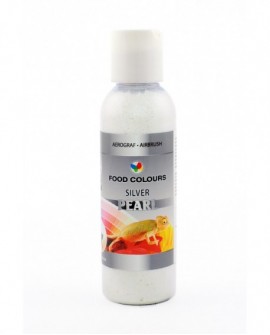 Barwnik PERŁOWY do aerografu SREBRNY 135 ml Food Colours