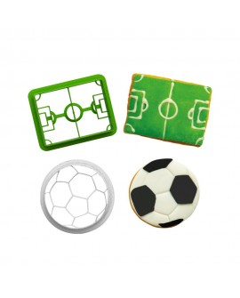Decora-Form mit Aufdruck Ball und Pitch 2 Stück