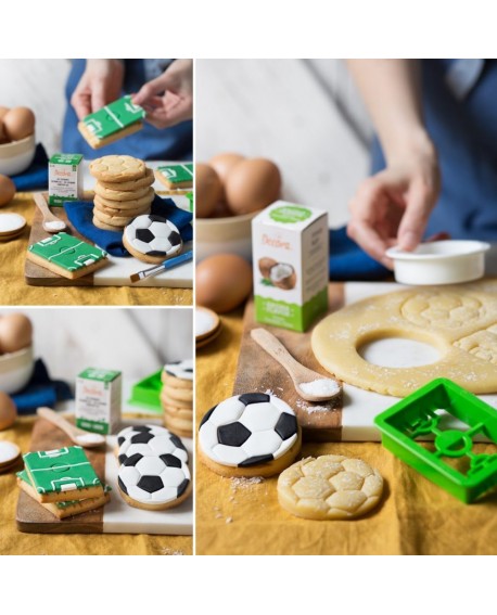 Decora mold with Ball and Field imprint, 2 pcs