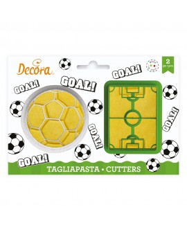 Decora mold with Ball and Field imprint, 2 pcs