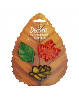 Foremka Decora z odciskiem Jesienne Liście 3 szt