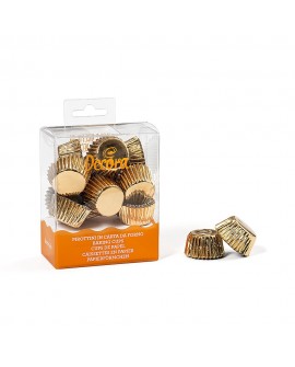 Papilotki Decora małe 2,7 cm na pralinki, czekoladki 180 szt ZŁOTE