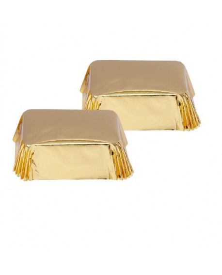 Decora Cupcake Mold 20 pcs GOLD Mini Plum Cake