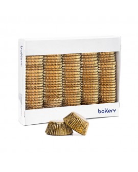 Papilotki Decora 2000 szt Foliowane ZŁOTE 50 mm